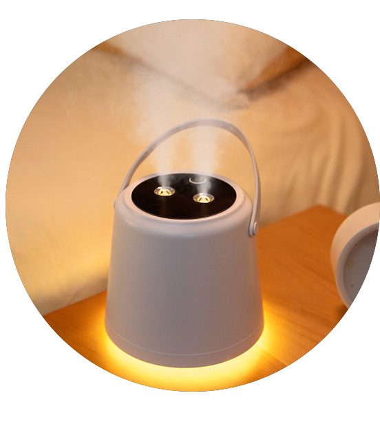 USB Hand Held Ultrasonic Humidifier Car Tabletop Small Humidifier Warm LED Light Portable Mini Air Humidifier For Bedroom Office