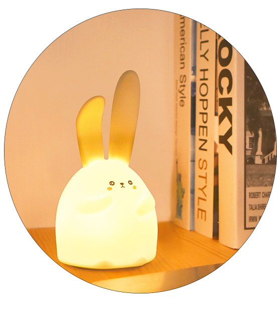 Big Ears Rabbit Silicone Night Light（rechargeable）