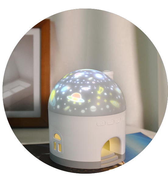 Baby Kids Skybright Stars LED USB 360 Rotation Ocean Wave Starry Sky Music Projector Light Room Decor lamp