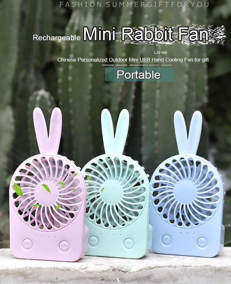 Rechargeable Mini Rabbit Fan