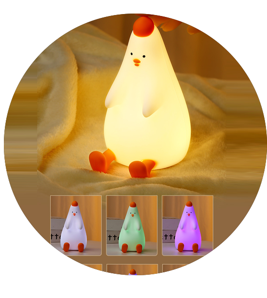 Silicone LED Children Night light for Kids Soft Silicone USB